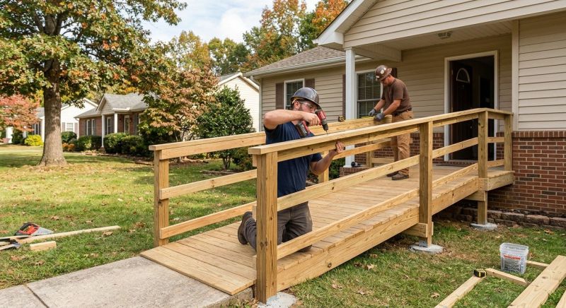 Deck Ramp Construction in Conroe, TX