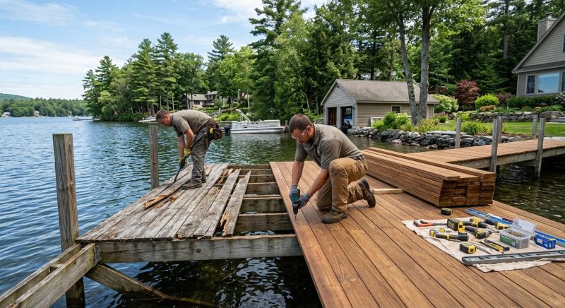 Dock Wood Replacement in Roswell, GA