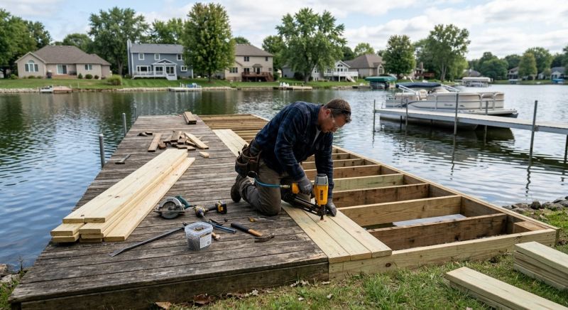 Dock Wood Replacement in Overland Park, KS