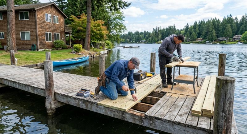 Dock Wood Replacement in Overland Park, KS