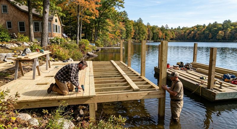 Pond Dock Installation in Kansas City, MO