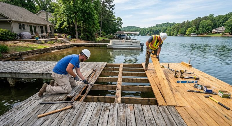 Wood Dock Repair in Alpharetta, GA